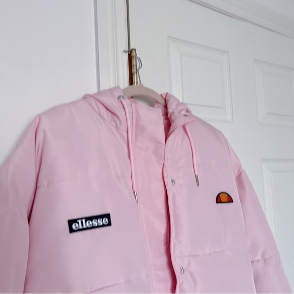 Ellesse Pink Winter Puffer Jacket - Picture 9 of 9
